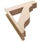 Ekena Millwork 8-in W x 32-in D x 38-in H Funston Block Rough Cedar Woodgrain TimberThane Outlooker, Primed Tan OUTUR080X32X38FST44RCPR - alternate 5